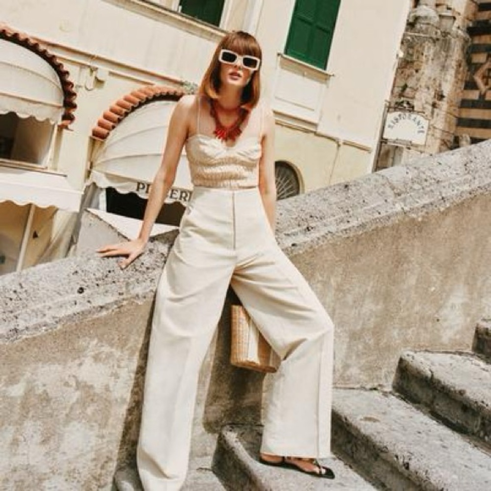 Zara Linen Blend Pants (hemmed)